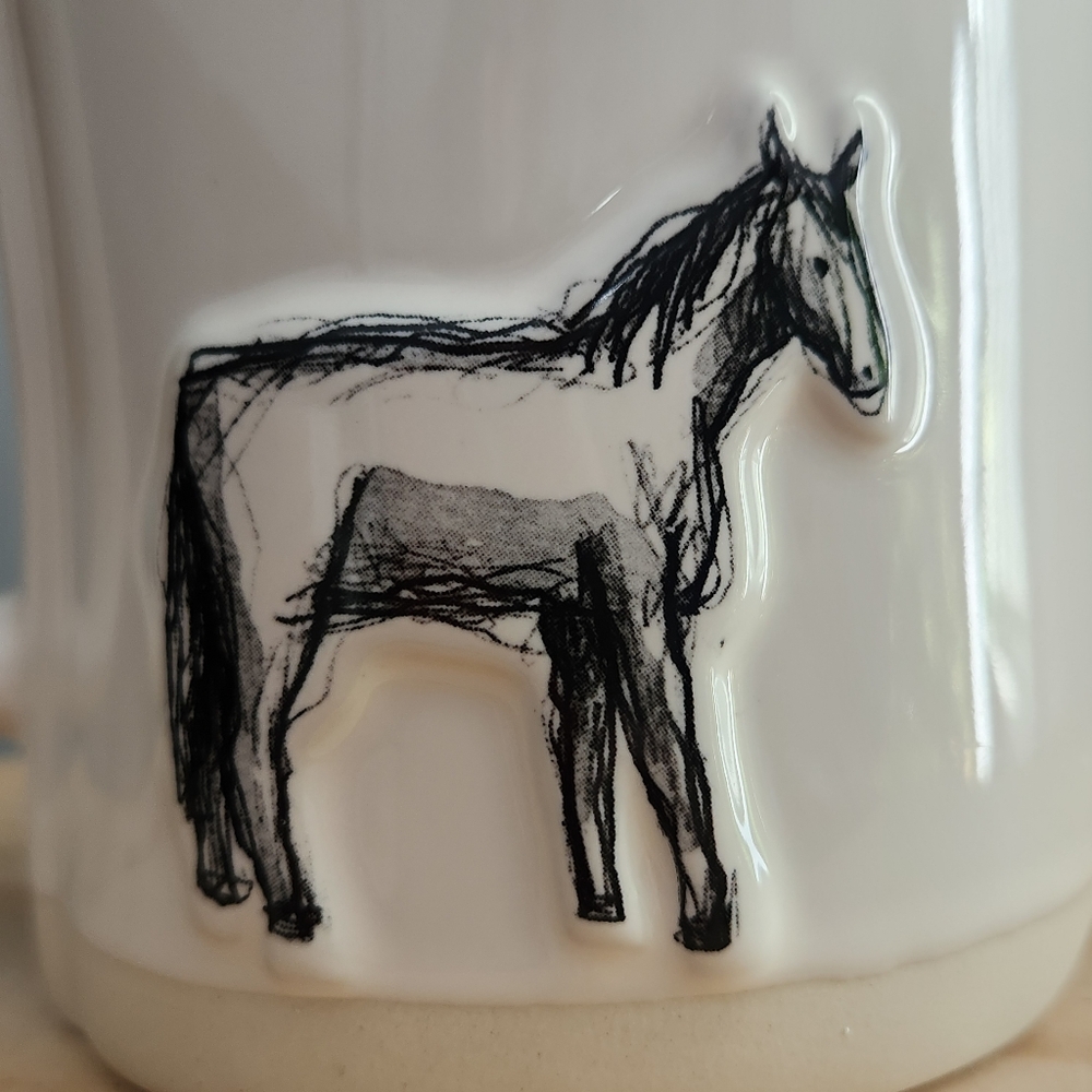 Rae Dunn Not My First Rodeo Horse Double-sided Ceramic Mug NWT - Picture 6 of 15